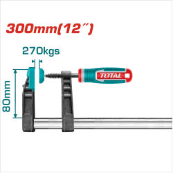 TOTAL 強力F夾具 80*300mm (THT1320801)