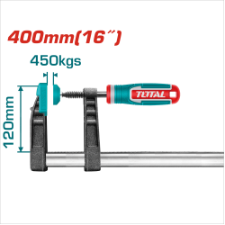 TOTAL 強力F夾具 120*400mm (THT1321202)
