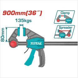 TOTAL 重壓槍型夾具 36吋 (THT1346803)