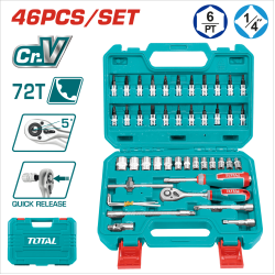 TOTAL 2分套筒組 46PCS (THT141462)