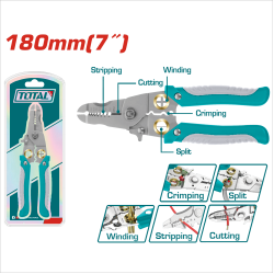TOTAL 5合1多功能鉗 <技職檢定考試專用鉗> (THT15701)