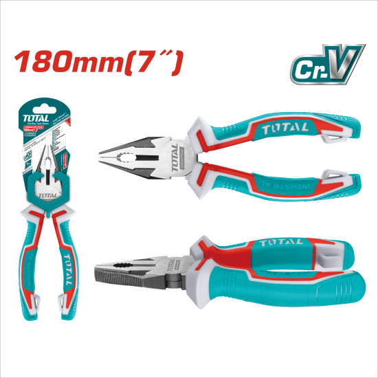  TOTAL 7吋鋼絲鉗 180mm (THT210706)