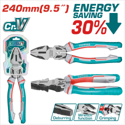 TOTAL 9.5吋雙色省力鋼絲鉗 (THT210906S)