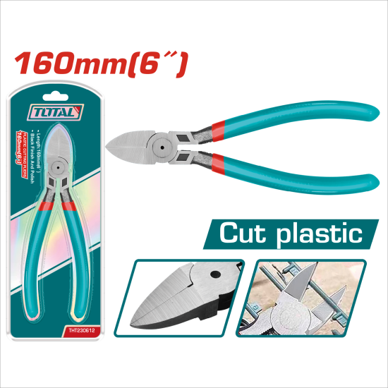 TOTAL 6吋塑膠斜口鉗 160mm (THT230612)
