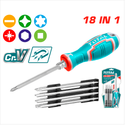 TOTAL 螺絲起子組套裝 18合1 (THT250236)