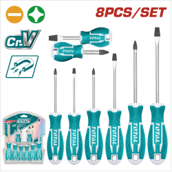 TOTAL 總和螺絲起子組 8pcs (THT250608)