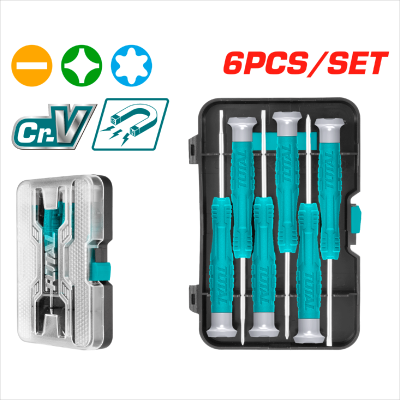 TOTAL 精密螺絲起子組套裝 6PCS (THT250PS0601)