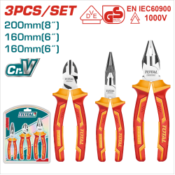 TOTAL VDE絕緣鉗子組套 3PCS (THT2K0302)