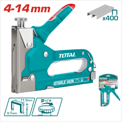 TOTAL 一站式工具 手動釘槍 ㄇ型釘 4~14mm (THT311425) 