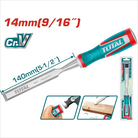 TOTAL 木工鑿刀 雕刻刀 14mm (THT41146)
