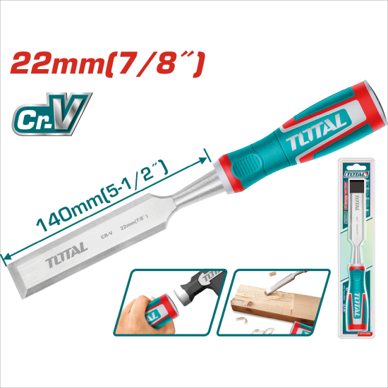  TOTAL 木工鑿刀 雕刻刀 22mm (THT41226)