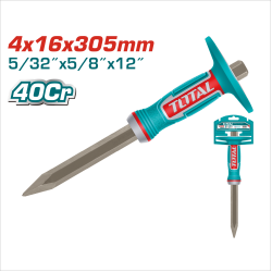 TOTAL 手握尖鑿子 4*16mm (THT4530416)