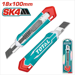 TOTAL 總工具 新款大型黑鋼刀刃美工刀 18mm (THT511815)
