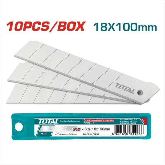 TOTAL 美工刀片組 10入 (THT519112)