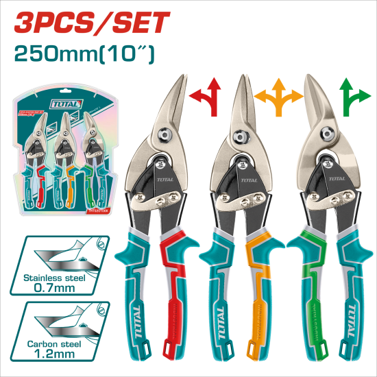 TOTAL  航空剪組套 3PCS 10吋 (THT520106K)