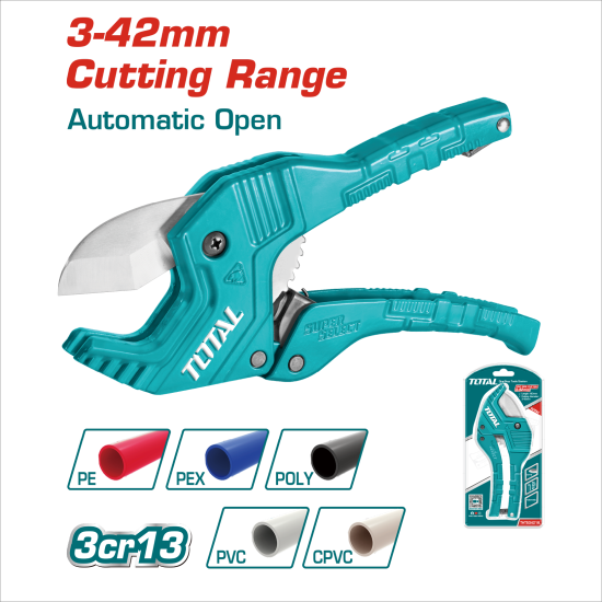 TOTAL 新款水管剪刀<三角刀刃> (THT534216)