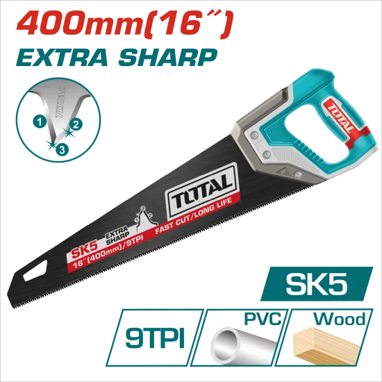 木工黑刃手板鋸SK5 400mm(THT55168)