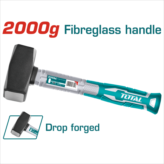 TOTAL 高碳鋼打石鎚 2000G (THT7220006)