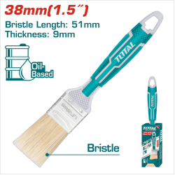 TOTAL 1.5吋薄型塑膠柄油漆刷 (THT843156)