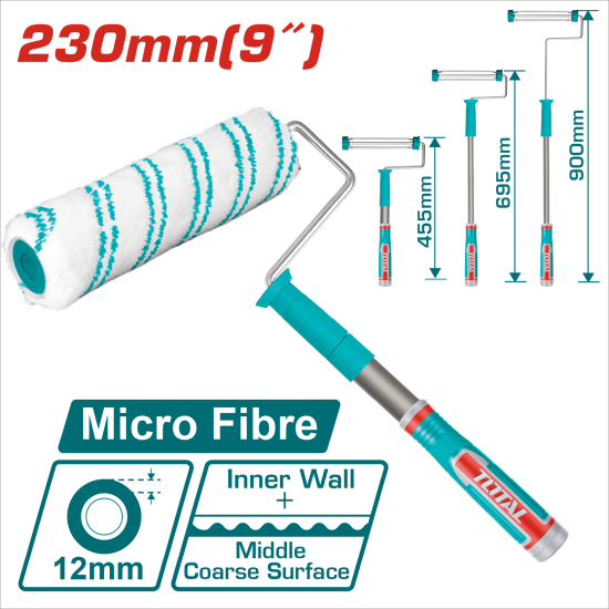 伸縮桿滾筒刷 9吋 455~900mm(THT8592T)