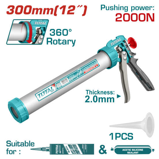 12"鋁製矽利康槍(THT8812)