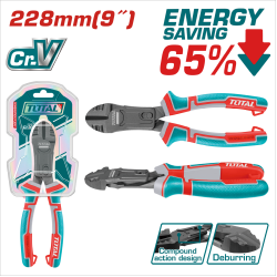 TOTAL 超級省力斜口鉗 9吋 (THTC530906)