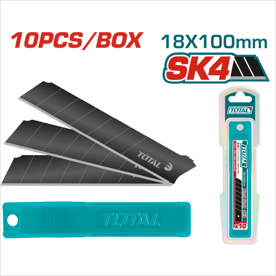 TOTAL 美工刀刃 黑鋼材質 18mm (THTCB181)