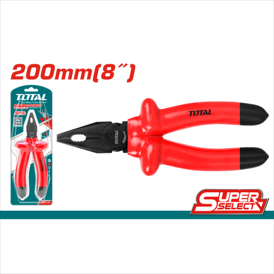 TOTAL 絕緣電工鋼絲鉗 1000V 8吋 (THTIP181)