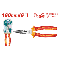 TOTAL 絕緣電工尖嘴鉗 1000V 6吋 (THTIP2361)