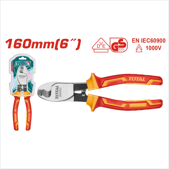 TOTAL 絕緣電工電纜剪 1000V 6吋 (THTIP2761)