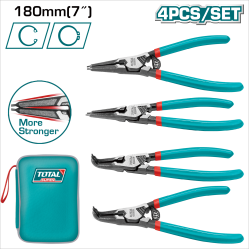 TOTAL 7吋彈簧鉗組套 4PCS (THTJ214042)