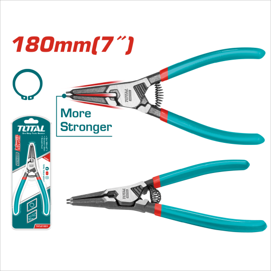 TOTAL 7吋直形外張彈簧鉗 180mm (THTJ21801)