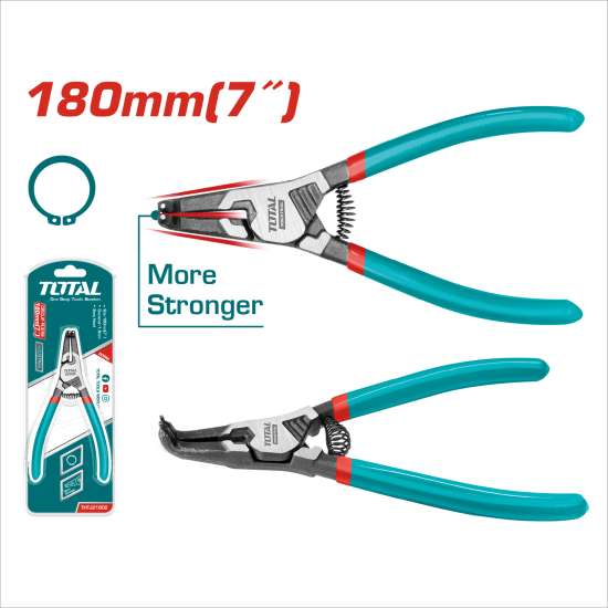 TOTAL 7吋彎形外張彈簧鉗 180mm (THTJ21802)