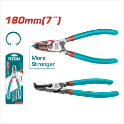  TOTAL 7吋彎形內張彈簧鉗 180mm (THTJ21804)