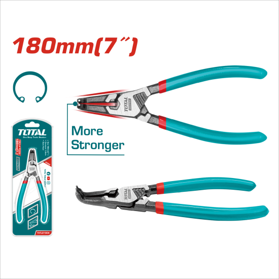  TOTAL 7吋彎形內張彈簧鉗 180mm (THTJ21804)