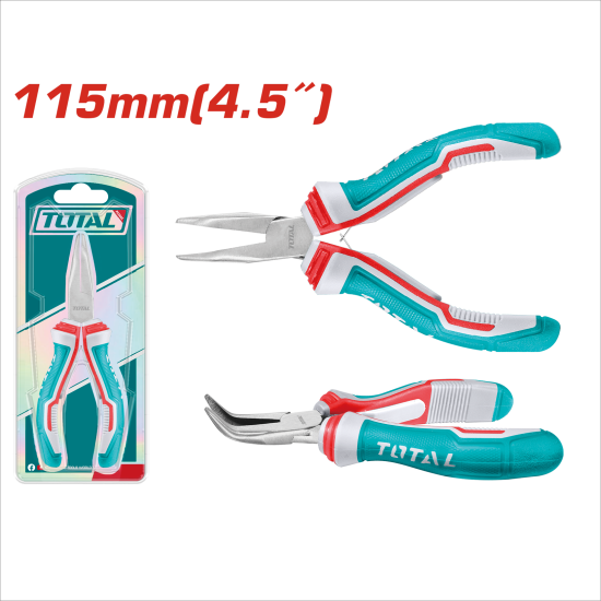 TOTAL 迷你彎嘴鉗 4.5吋 (THTMN456)