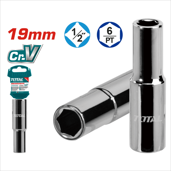 TOTAL 電動套筒 加長深孔款 19mm (THTST12193L)