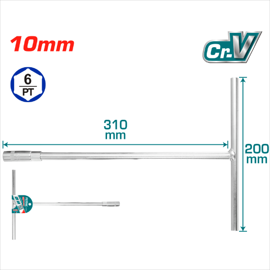TOTAL T型套筒板手 10mm (THTSW1006)