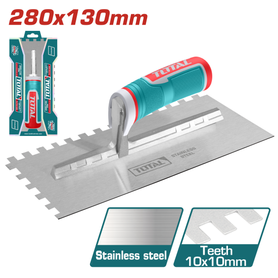 TOTAL  帶齒抹泥刀 280*130mm (THTT81286)