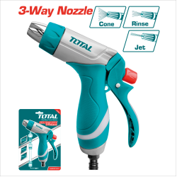 TOTAL 三段式金屬槍身園藝噴水槍 (THZATN1031)