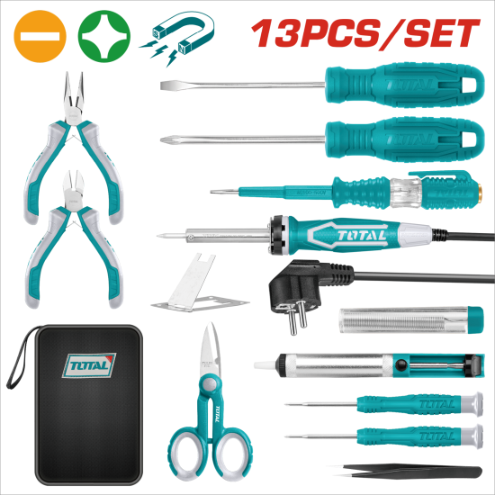 TOTAL 13PCS 電工用具組套 (TKTTSK0132)