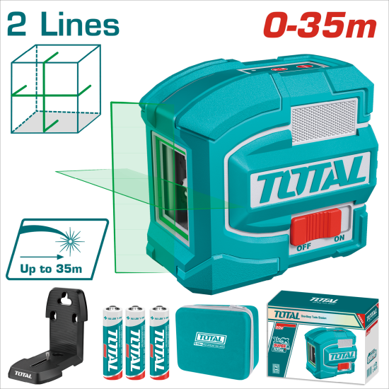 <補貨中>TOTAL 綠光雷射水平儀/2線 (TLL156601)