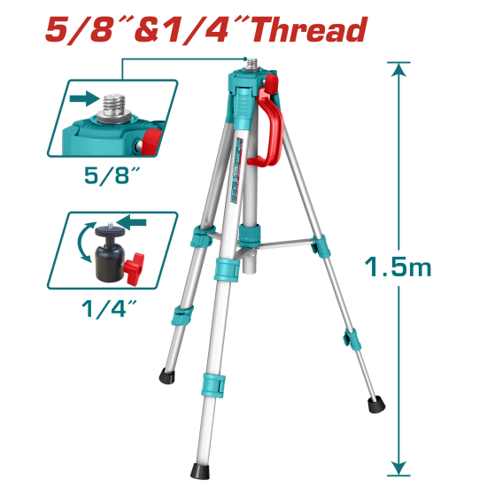 三腳架 150cm 2分/5分 通用螺紋 (TLLT01572)