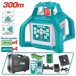 TOTAL 全自動綠光旋轉雷射水平儀 (TLRL30051)