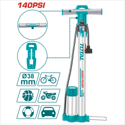 TOTAL 手動打氣筒 140PSI (TMPP3811)