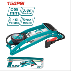 TOTAL 腳踩式打氣筒 120PSI (TMPP5511)