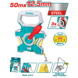 TOTAL 架式公英製鋼捲尺50m (TMT08506)