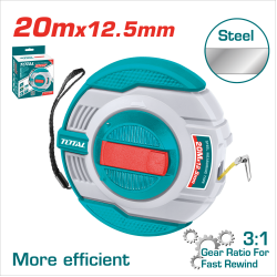 TOTAL 專業鋼捲尺 20米 (TMT11206)