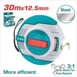 TOTAL 專業鋼捲尺 30米 (TMT11306)