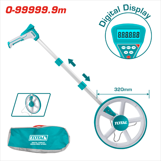 TOTAL 伸縮測距輪 32CM (TMT19923)